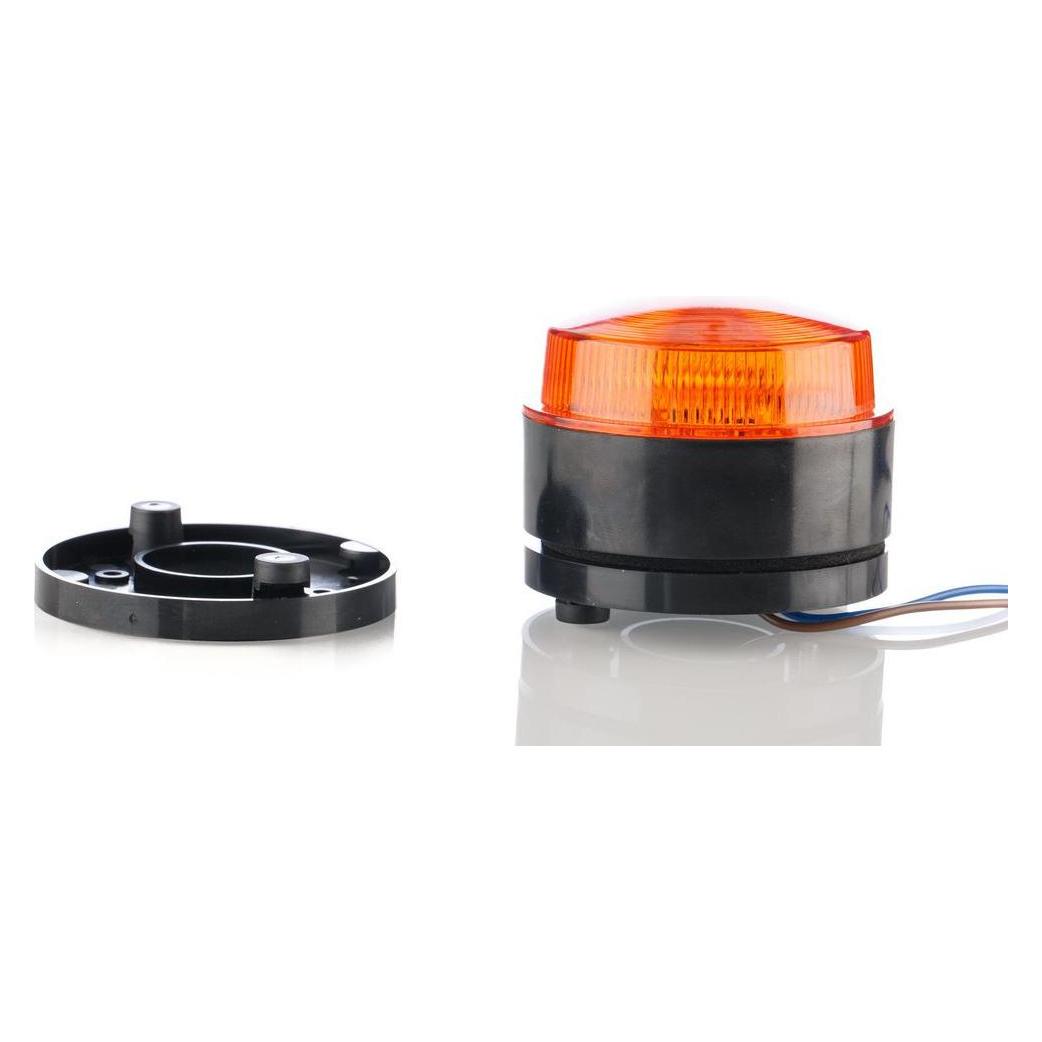 RS PRO Xenon Blitz Signalleuchte Orange, 115 230 V ac, Ø 76mm x 50mm (1879648)
