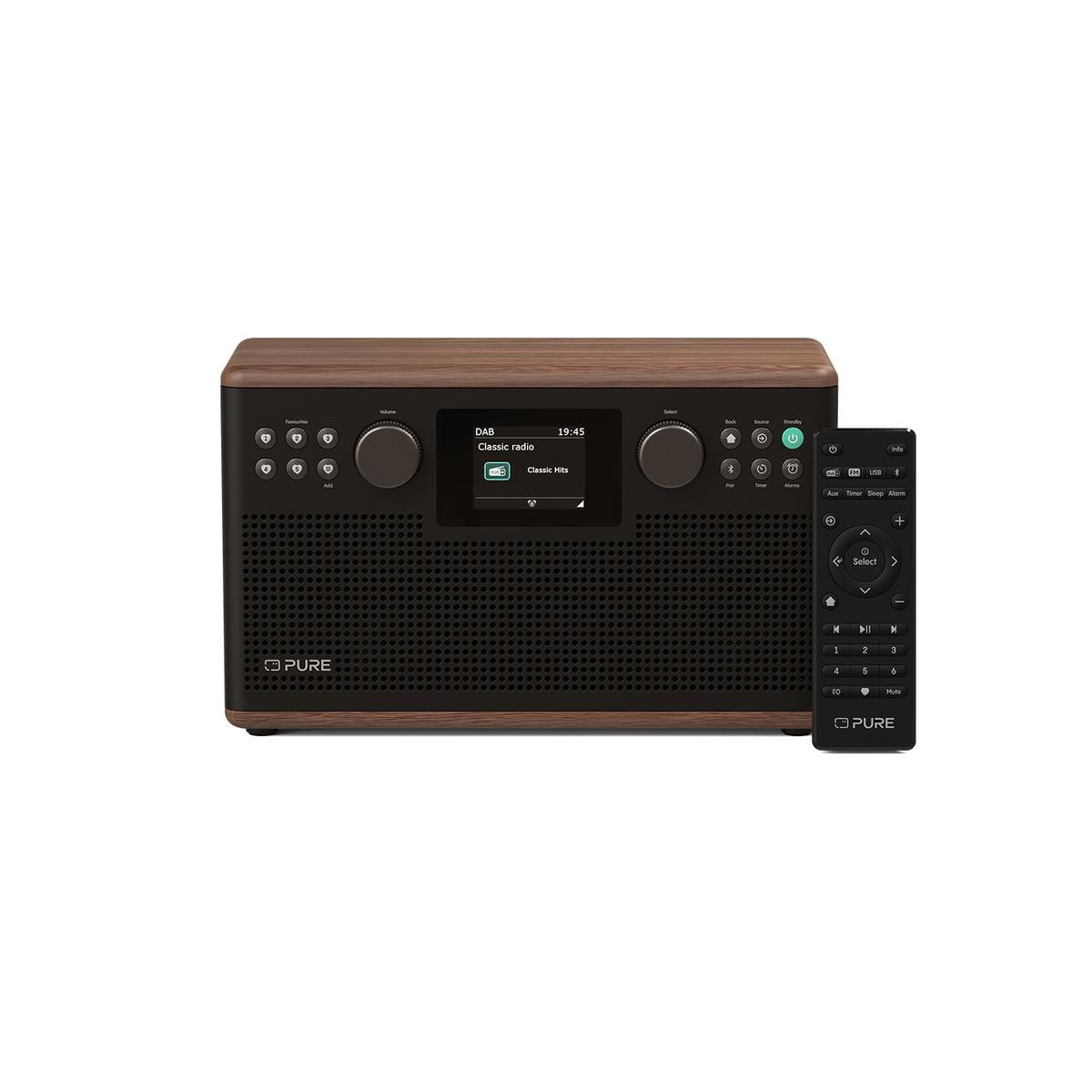 Pure Classic H6 Digitalradio Coffee Brown/Walnut EU/UK