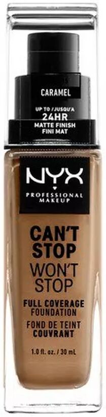 NYX-PROFESSIONAL-MAKEUP - Full Coverage Foundation - Can't Stop Won't Stop, One Size, Caramel