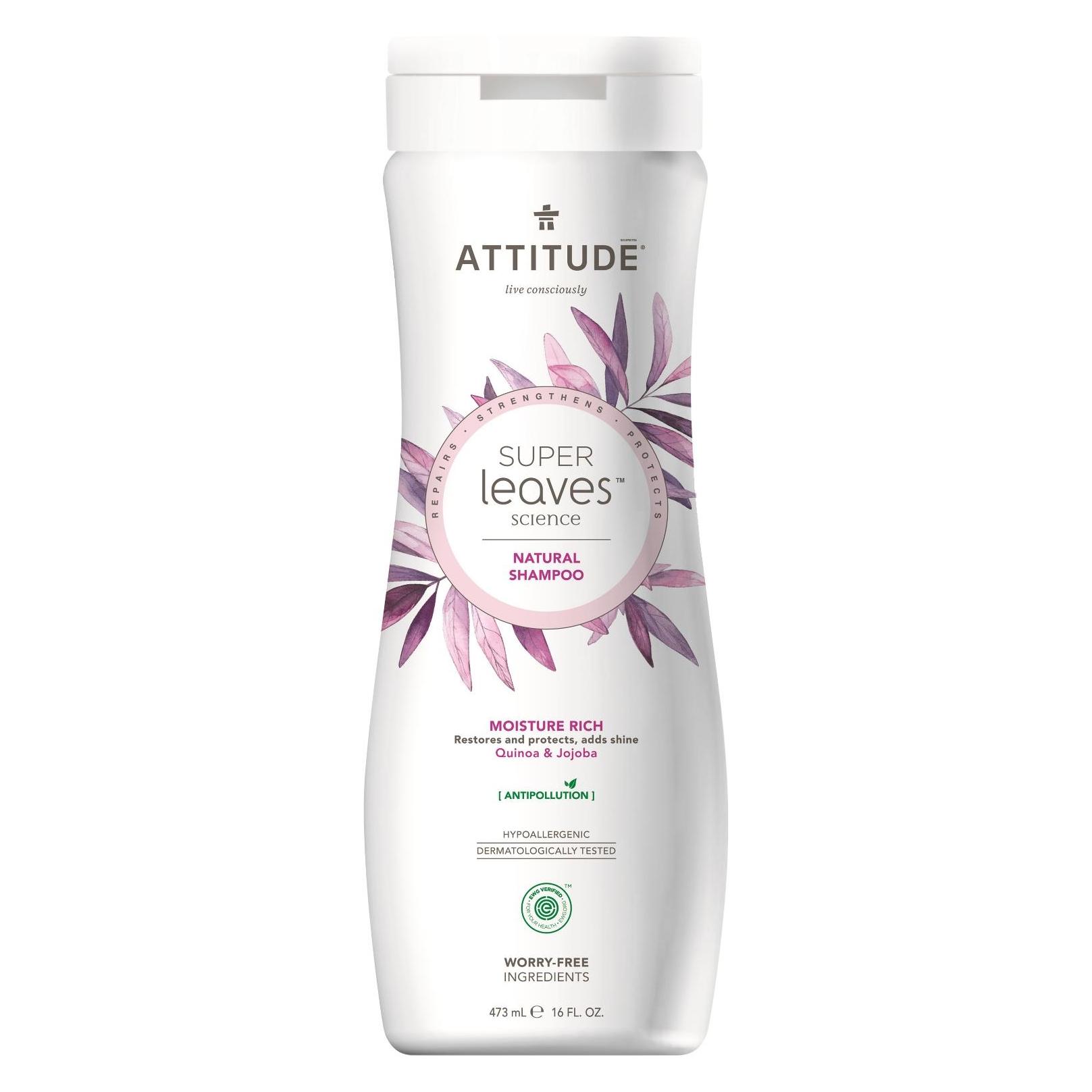 Attitude Super Leaves Moisture Rich (Flüssiges Shampoo, 473 ml) (A41007)