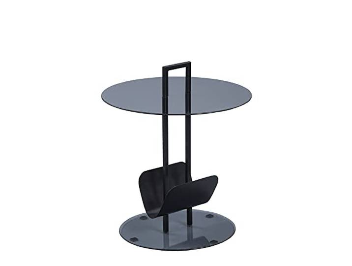 M2 Kollektion Beistelltisch Hanko Glas, schwarz