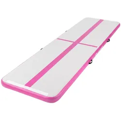 GYMNASTIKMATTE aufblasbar Airtrack 400x100x10 cm Rosa
