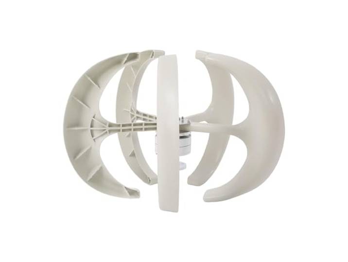 Windgenerator 600W 24V 5 Blatt Lanternenform,Mit Controller IP67 Nylonfaser, KorrosionsbestäNdig Und Wetterfest,Startwindgeschwindigkeit Nur 2 M/S,FüR Inselanlage Und Batterieladung
