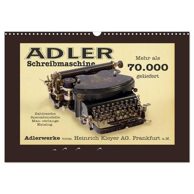 Schreibmaschinen um 1900 (Wandkalender 2026 DIN A3 quer), CALVENDO Monatskalender