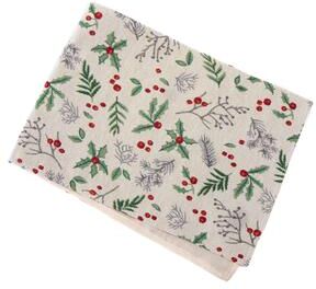 IH Casa Decor "Tapestry Table Runner Holly Berries 54"""