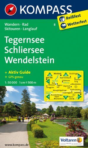 Tegernsee - Schliersee - Wendelstein: Wanderkarte mit Aktiv Guide, Radwegen, Skitouren und Loipen. GPS-genau. 1:50000 - Preis vom 18.10.2026 19:22:15 h