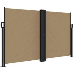 vidaXL Seitenmarkise Ausziehbar Taupe 140x1200 cm