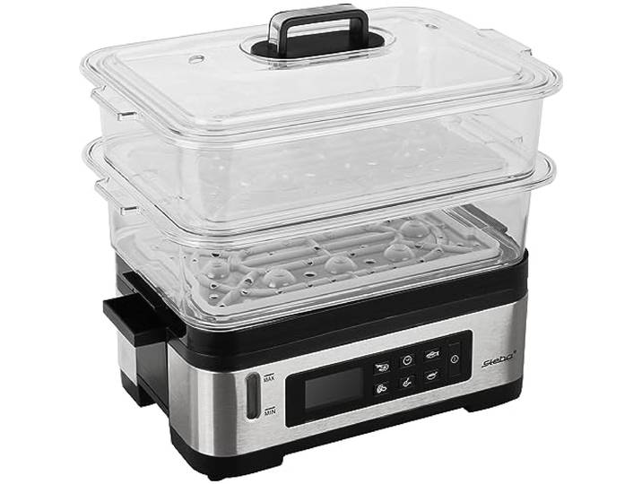 Steba Dg 2 Dampfgarer (1200 Watt\, Edelstahl / Schwarz) (05.22.00)