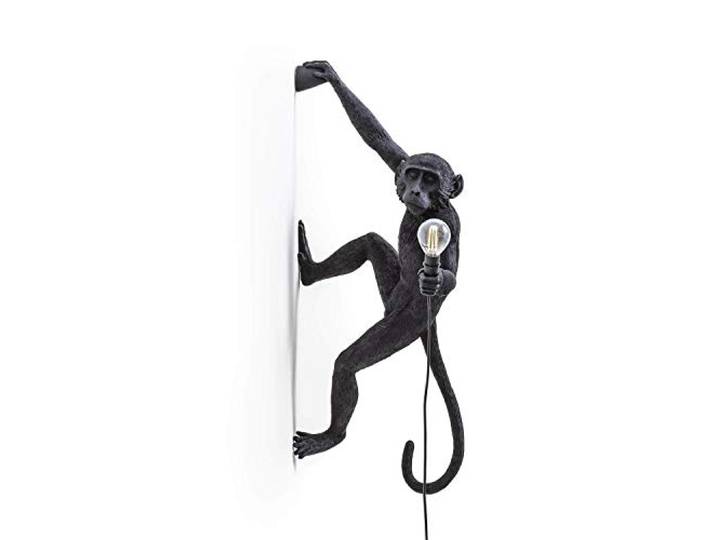 Seletti The Monkey Lamp Hanging Lampe singe Noir droit