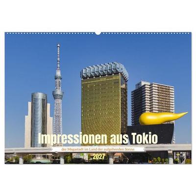 Impressionen aus Tokio, der Megastadt im Land der aufgehenden Sonne (Wandkalender 2027 DIN A2 quer), CALVENDO Monatskalender
