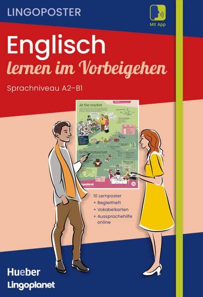Delius Fine Books GmbH - Lingoposter: Englisch lernen im Vorbeigehen: 10 Lernposter / Paket: Sprachposter + Vokabelkarten + Begleitheft + App (Lingoplanet) - Preis vom 10.10.2026 11:48:34 h