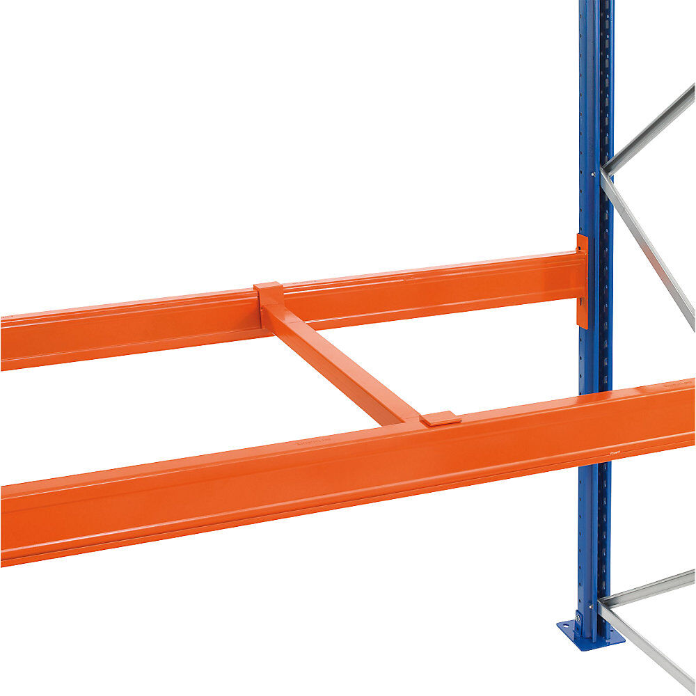 Tiefenauflagen, versenkt, orange, für Rahmentiefe 1100 mm SCHULTE