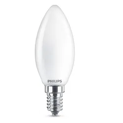 Philips E14 LED Classic Kerzenlampe 4.3W wie 40W Matt 2700K warmweißes Licht