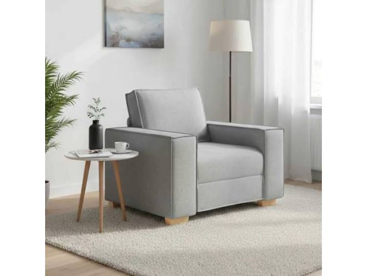 HEFZGDB Sofa Stuhl Wolkengrau 60 cm Stoff Polstermöbel Wohnzimmer Sessel mit Breiten Armlehnen Stabiles Gestell aus Holz und Metall Gemütliches Design für Entspannung und Komfort