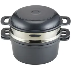 Topfset  Jasmin ¦ Aluminium-Guss ¦ Maße (cm): B: 27 H: 24,5