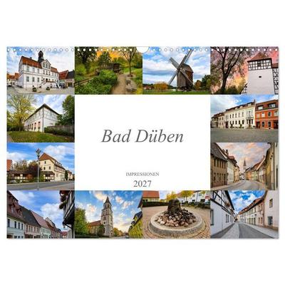 Bad Düben Impressionen (Wandkalender 2027 DIN A3 quer), CALVENDO Monatskalender