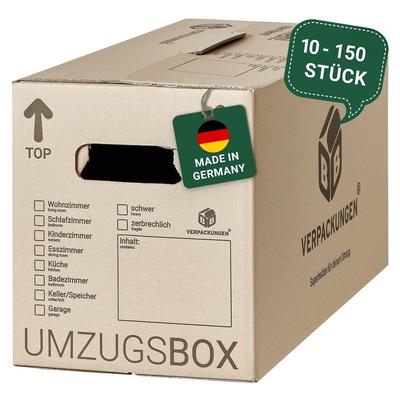 BB-Verpackungen GmbH 20 x Umzugskarton Smart 40 kg Traglast stabile Umzugskiste Umzug Umzugsmaterial 2-wellige Movebox BB-Verpackungen