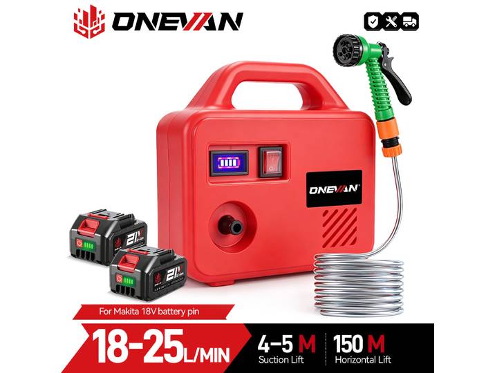 150M 260W pompage électrique pompe à eau Machine sans fil Rechargeable jardin laveuse batterie au Lithium outil pour Makita batterie broche