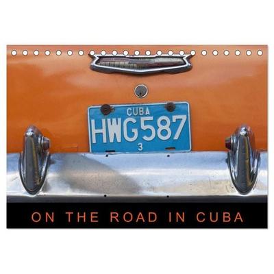 On the road in Cuba (Tischkalender 2027 DIN A5 quer), CALVENDO Monatskalender