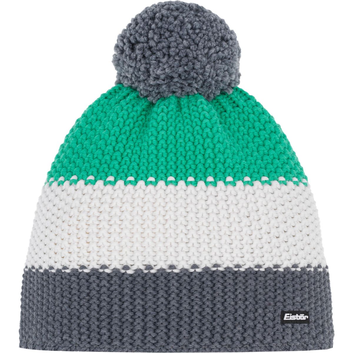 Eisbär Star Pompon Mütze anthrazit-white-mineral green (645) 403125-645