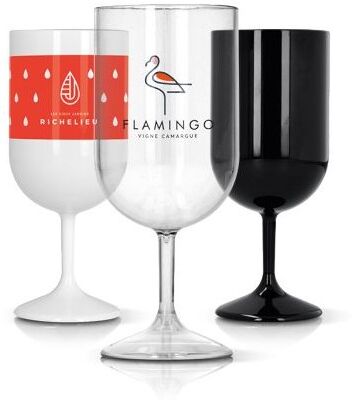 Verre personnalisé incassable en Tritan 18 cl Ras Bord tritan blanc
