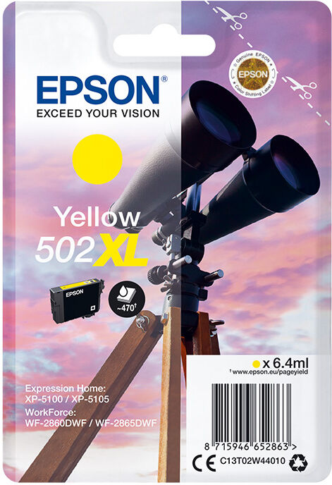 TINTEIRO EPSON 502XL AMARELO MPACK