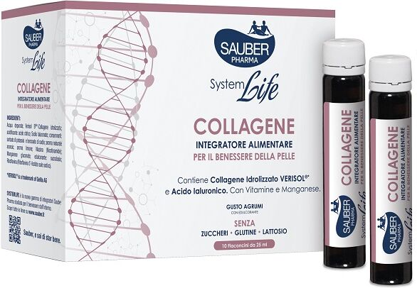 ITALSILVA COMMERCIALE Srl Sauber, System Life Collagene, 10 Flaconcini