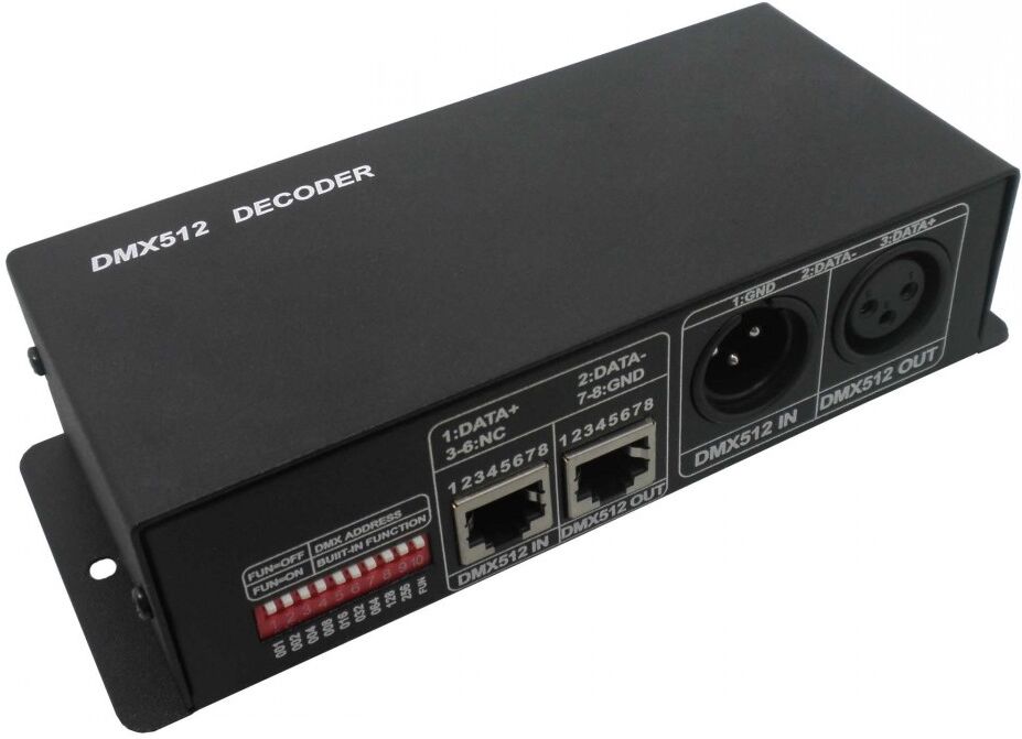 Controlador DMX512 p/ Fitas de LED