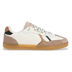 Pepe Jeans für Herren. PMS000028 Off-white Ball Mood Leder Sneakers (45), Weiß, Wohnung, Schnürsenkel, Lässig