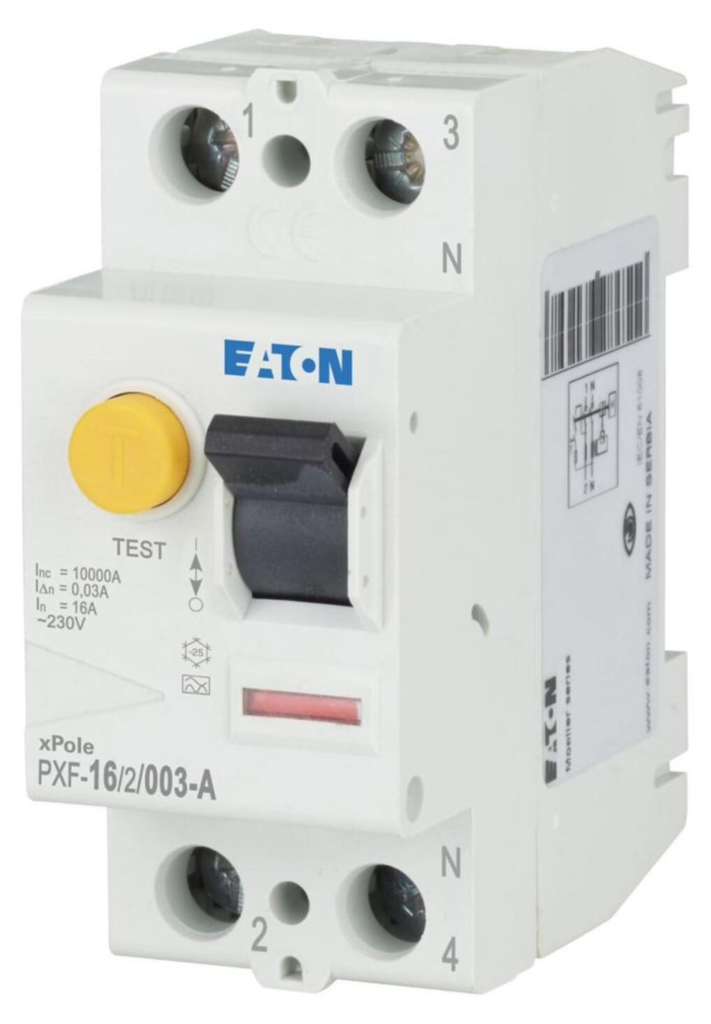 Eaton PXF-16/2/003-A Stroomonderbreker met aardfoutbeveiliging (236730)