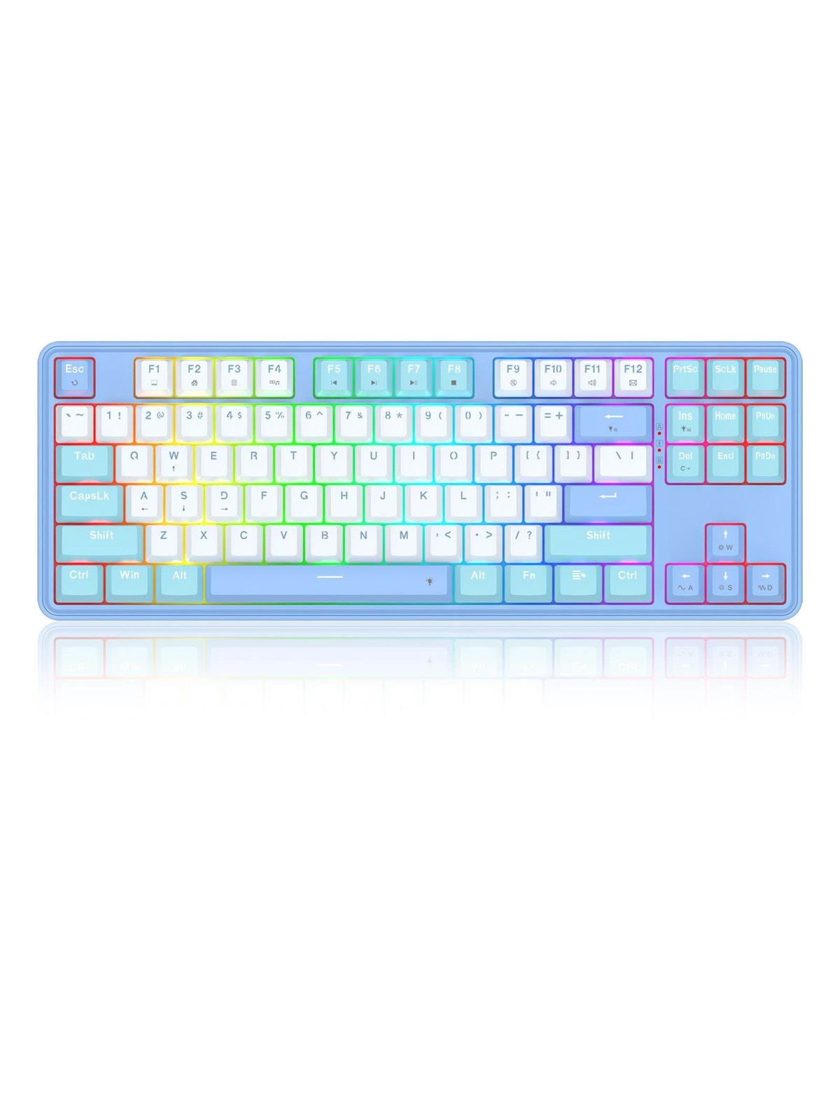 REDRAGON K707WBB-RGB StarBlade keyboard - Gaming Tastatur - 80% - Englisch (US) - Blau