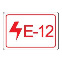 Brady Etiketten für Energiequellen, elektrischer Bereich (ENERGY TAG-E-12-19X13MM-SA/100)