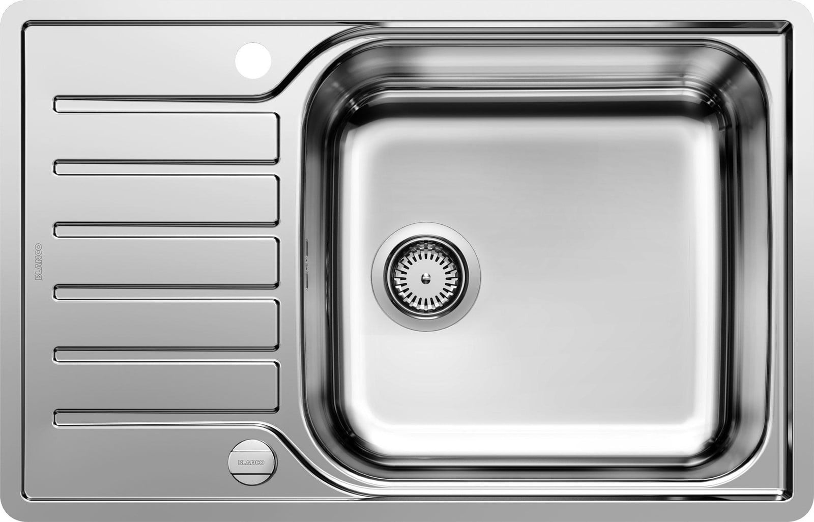 Blanco Lantos XL 6 S-IF Compact Keukenblok met spoelbak, Geborsteld Roestvrij staal, 1 kom