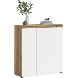 Schuhschrank Scarpa Weiß/Eiche