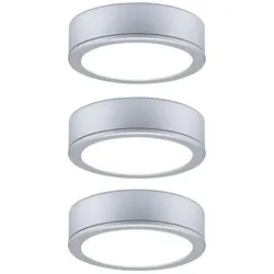 Paulmann LED Unterschrankleuchte Set PUKK 3er-Set, 3W, 2700K, 210lm, chrom matt PAUL-93092