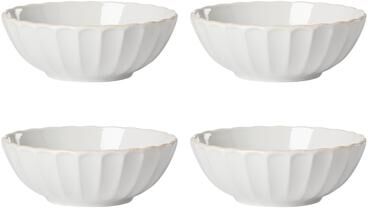Lenox French Perle Scallop 4-Piece Bowl Set White