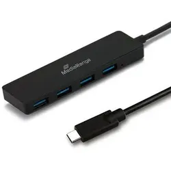 MediaRange MRCS508 Schnittstellen-Hub USB 3.2 Gen 1 (3.1 Gen 1) Type-C 5000 Mbit/s Schwarz