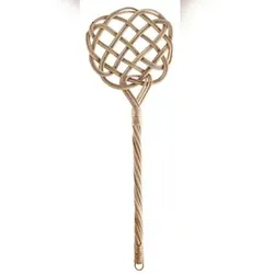 Lex Teppich-Klopfer Rattan Handklopfer handgearbeitet Ausklopfer Klopfer geflechtet