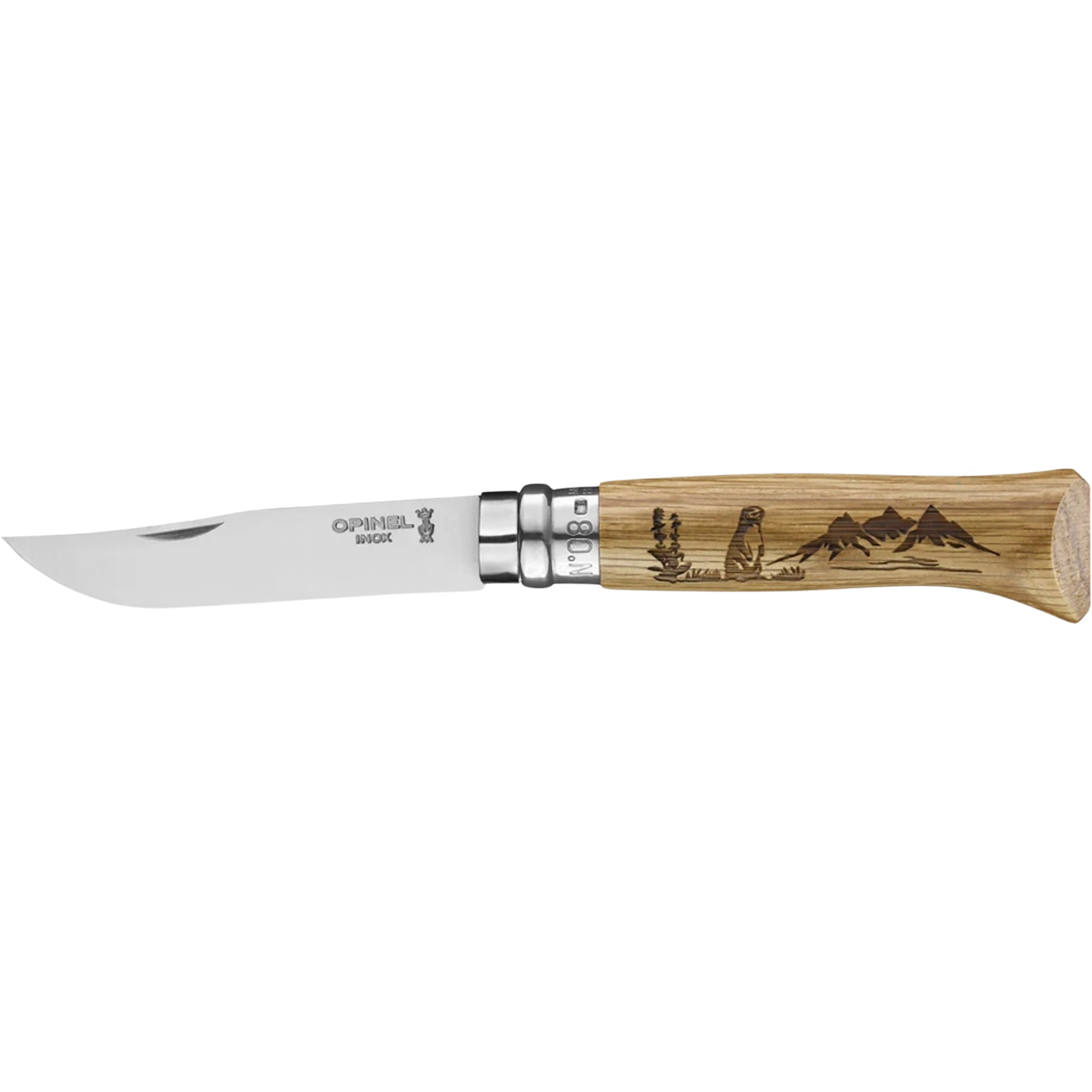 Opinel No 08 Animalia messer Taschenmesser murmeltier Camping