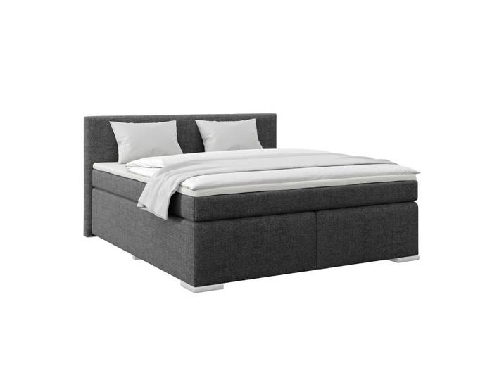 Boxspringbett mit Topper 180x200 Mira Graphitfarben