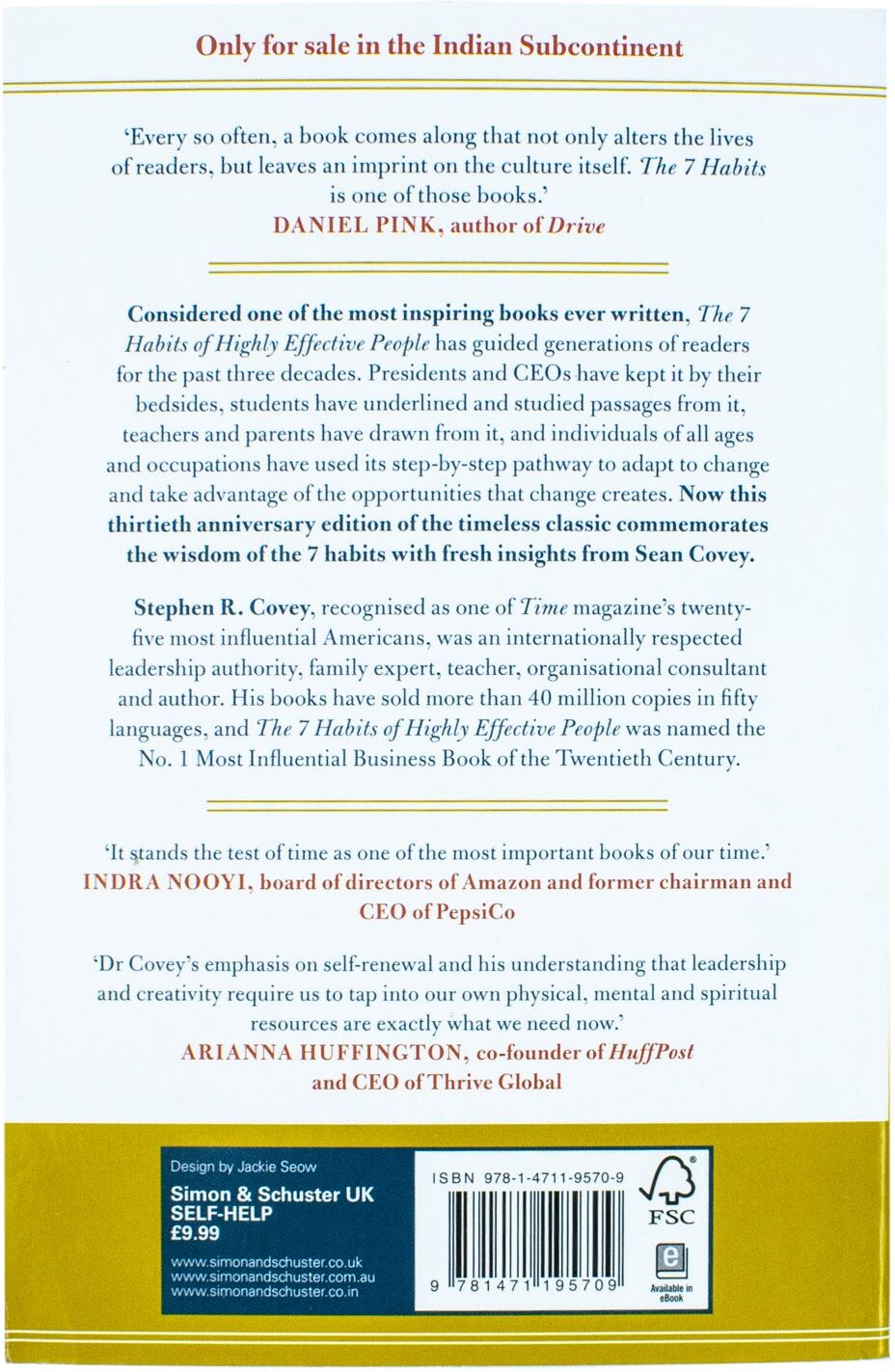 Simon & Schuster The 7 Habits of Highly Effective People by Stephen R. Covey — Classic Personal Development & Leadership Book