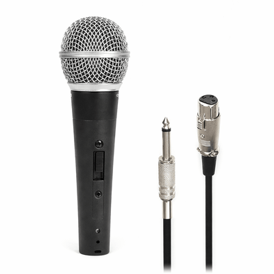 Professional Dynamic Handheld Microphone With Pop Filter And XLR Connectivity Professional Dynamic Handheld Microphone With Pop Filter And XLR Connectivity