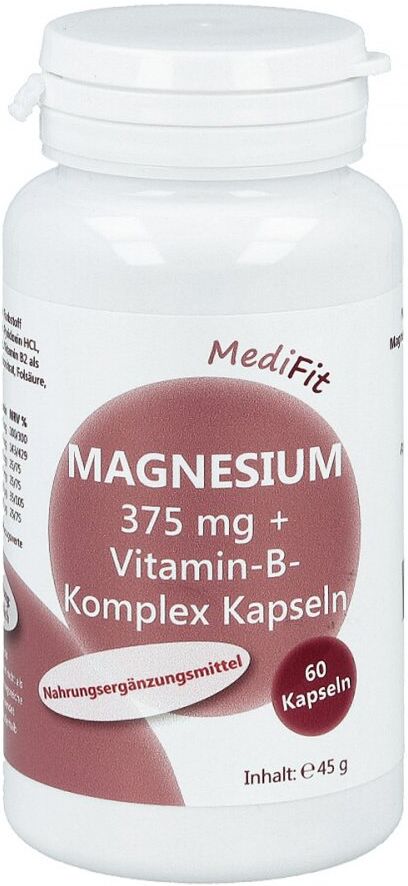 Magnesium 375 mg+Vitamin B-komplex Kapseln