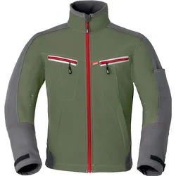 Softshelljacke "40145" Attitude - 4XL - grün/dunkelgrau