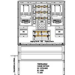 GSAB Elektrotechnik Doppel-Wandlermessung 22.W250.001-Doppel