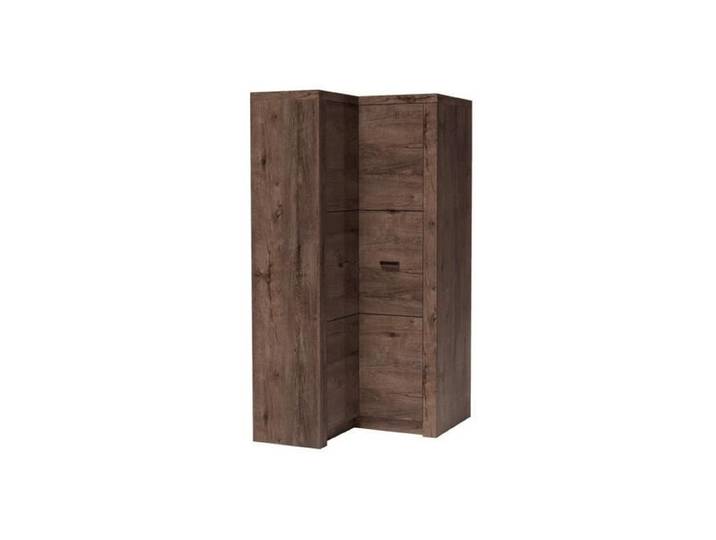 Armoire d'angle Stanton C111 - Mobilier1.fr - Chêne sombre - Avec des charnières