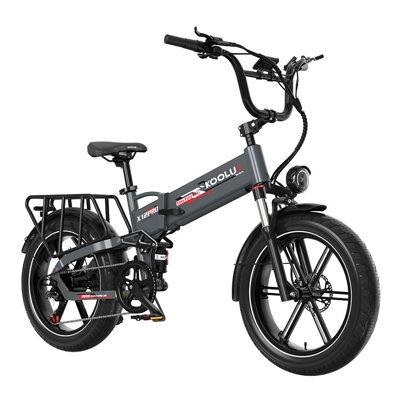 X12 PRO All-Terrain Faltbares E-Bike,48V 15Ah, 25km/h,20 Zoll All-Terrain-Reifen,Reichweite 120 km