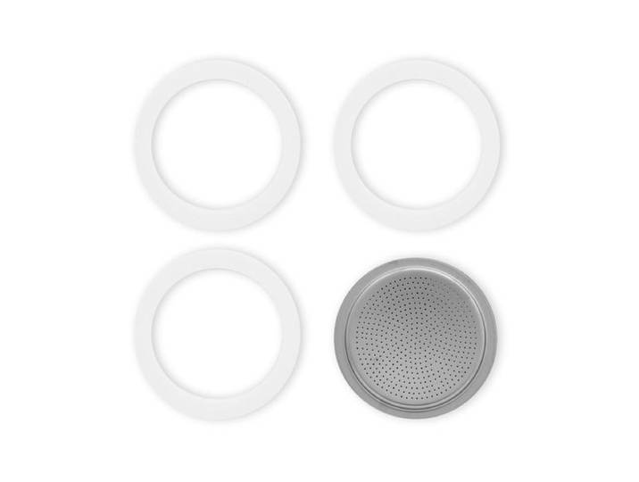 Bialetti Dichtungsring & Filterplatte zu Bialetti Moka, 3-4 Tassen