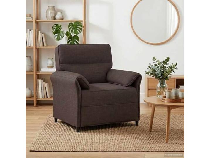 Sofa 100% Polyester mit Metallrahmen, MDF, Sperrholz, Modernes Wohnzimmer 100% Polyester, Metallrahmen, MDF, Sperrholz, Kunststoffbeine, Schaumstoffkissen, klappbare Armlehnen, Innenbereich