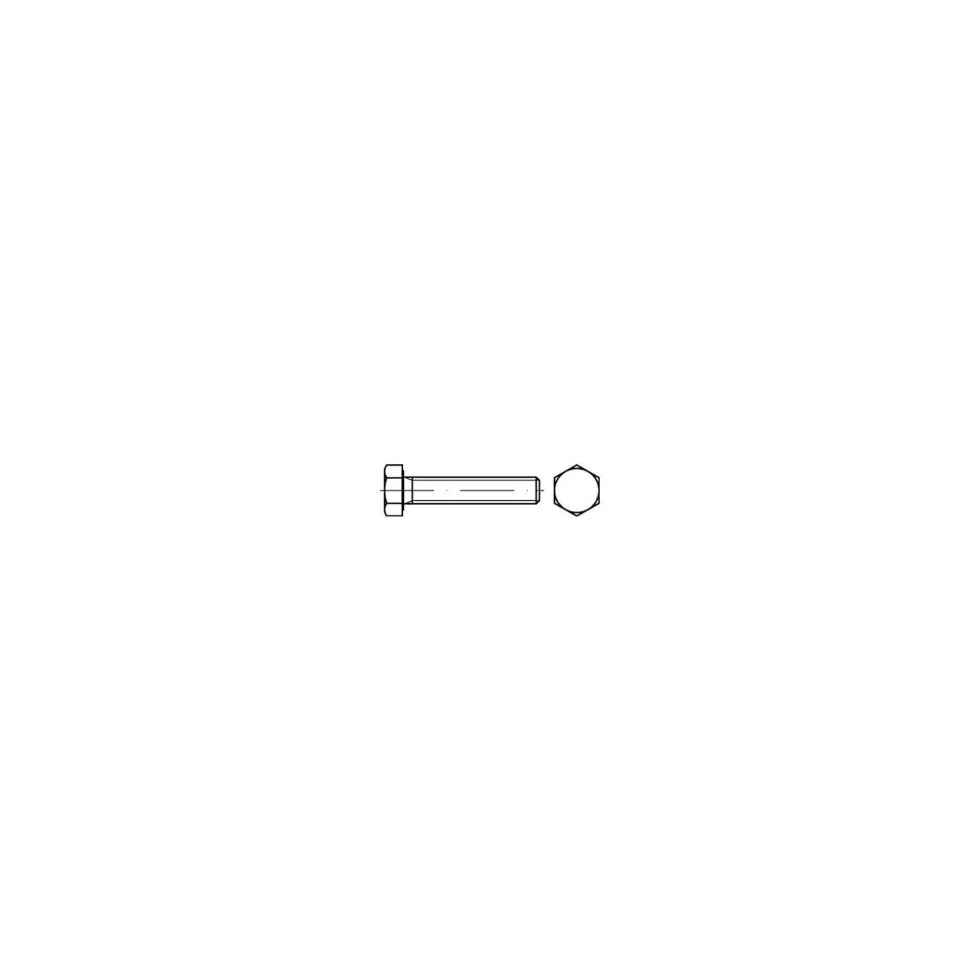 DIN 933/ISO 4017 Sechskantschraube VG M6x60 Edelstahl A4 80 blank ; Industrial Quality Supplies (009339480060060)